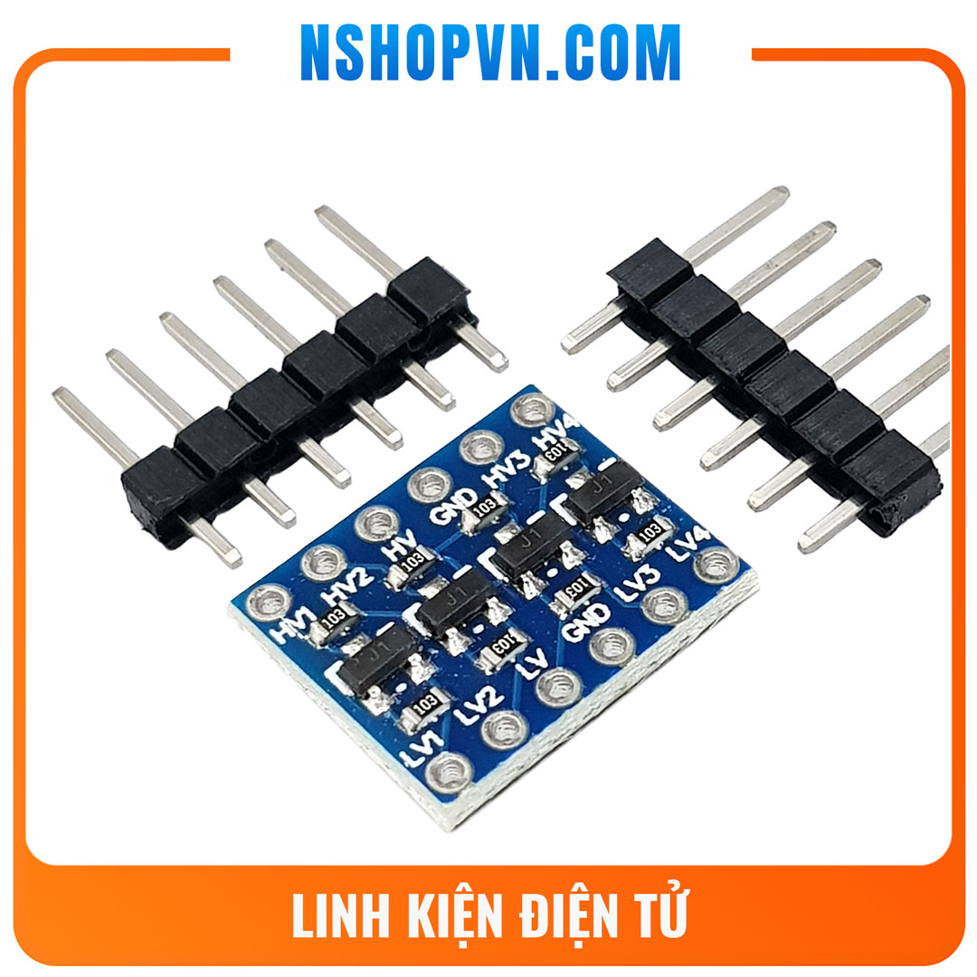 Mạch chuyển mức tín hiệu 4 kênh 3.3v/5v iic uart spi