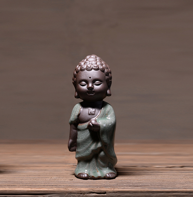 [HCM]Tượng gốm men sứ Tam thánh tây phương nhỏ nhiều mẫu tượng gốm tử sa cao cấp trang trí khay trà phong thủy