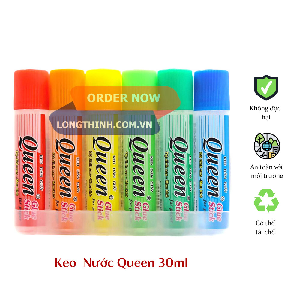 [HCM]Lốc 12 chai keo nước lưới Queen 30ml