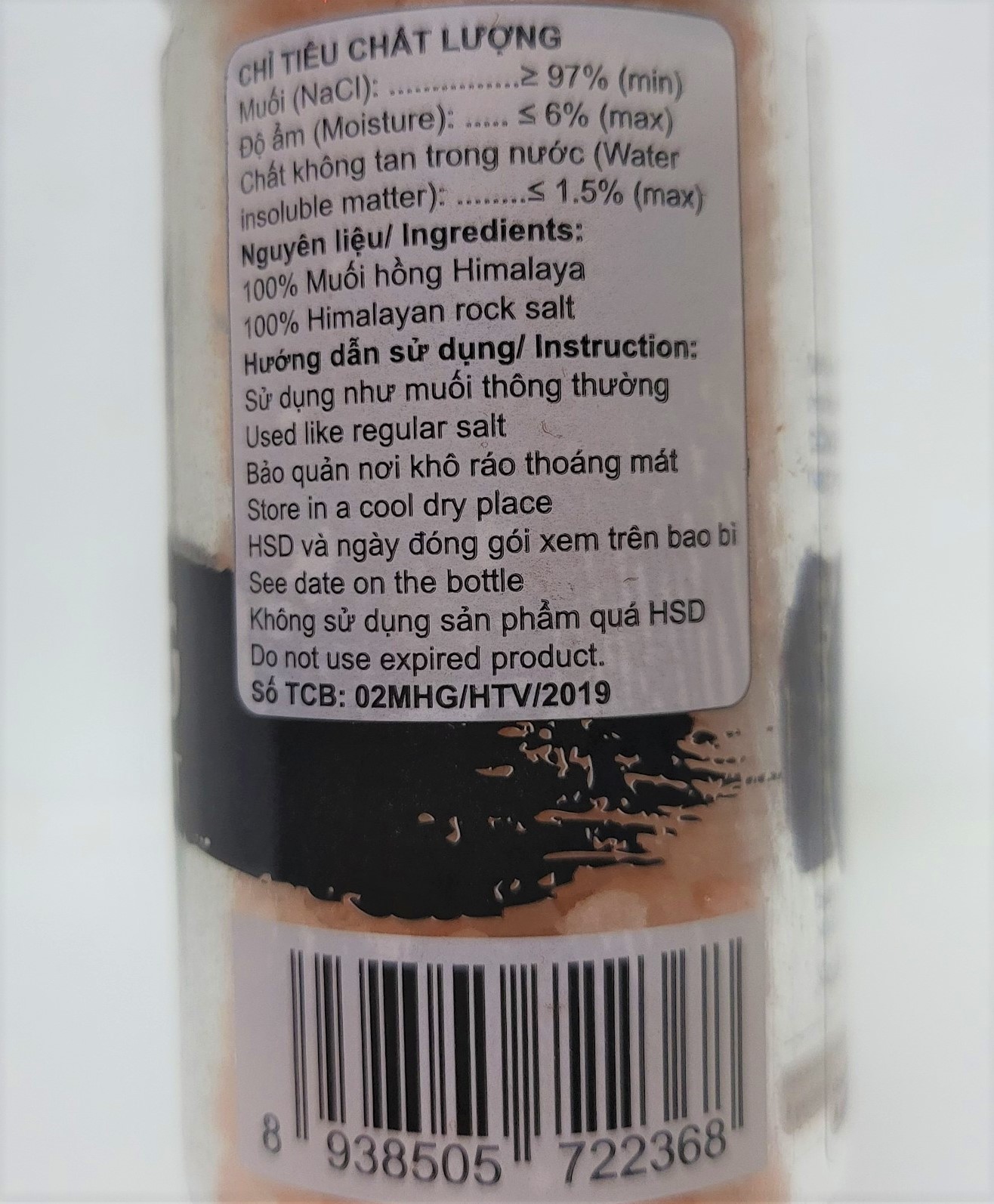 [Lọ 120g – CỐI XAY] MUỐI HỒNG HẠT (KÈM CỐI XAY) [Pakistan] VIPEP Hymalayan Pink Salt Seed with Ceramic Grinder