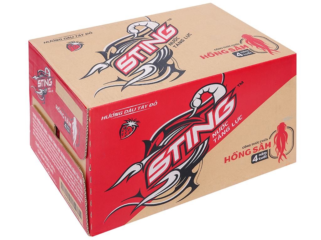 [HCM] [ UỐNG LÀ GHIỀN] - GIẢM THÊM 10K - THÙNG 24 CHAI STING DÂU 330ML