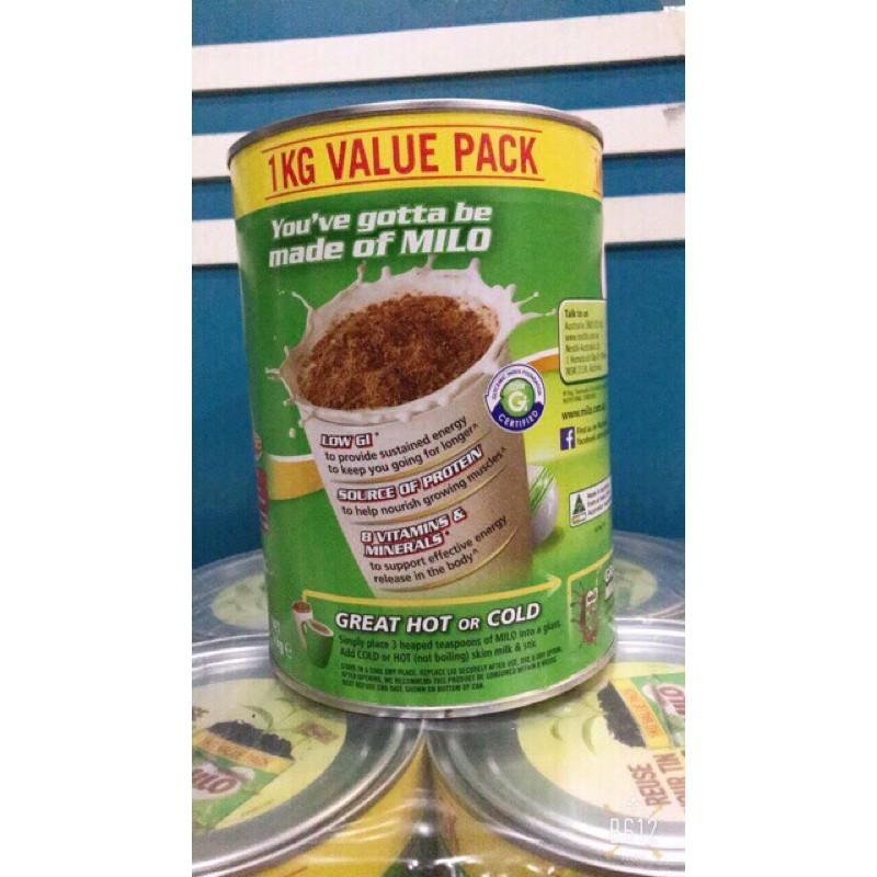 sữa milo Úc 1kg