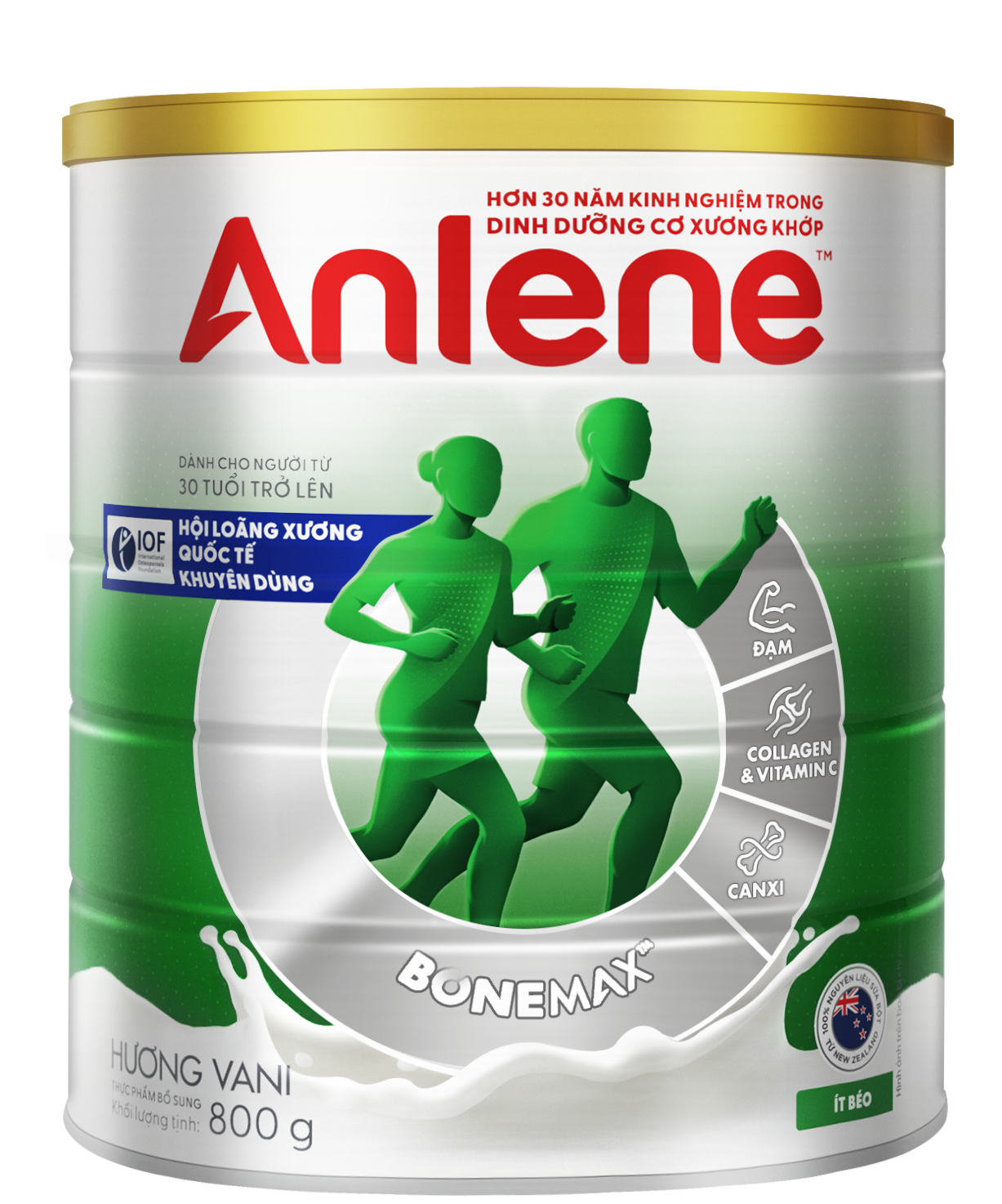 [up to 16% Off up to 175K for Orders from 800K][Freeship 0Vnd Nationwide] Combo of 2 Anlene Vanilla Flavored Powdered Milk 800g