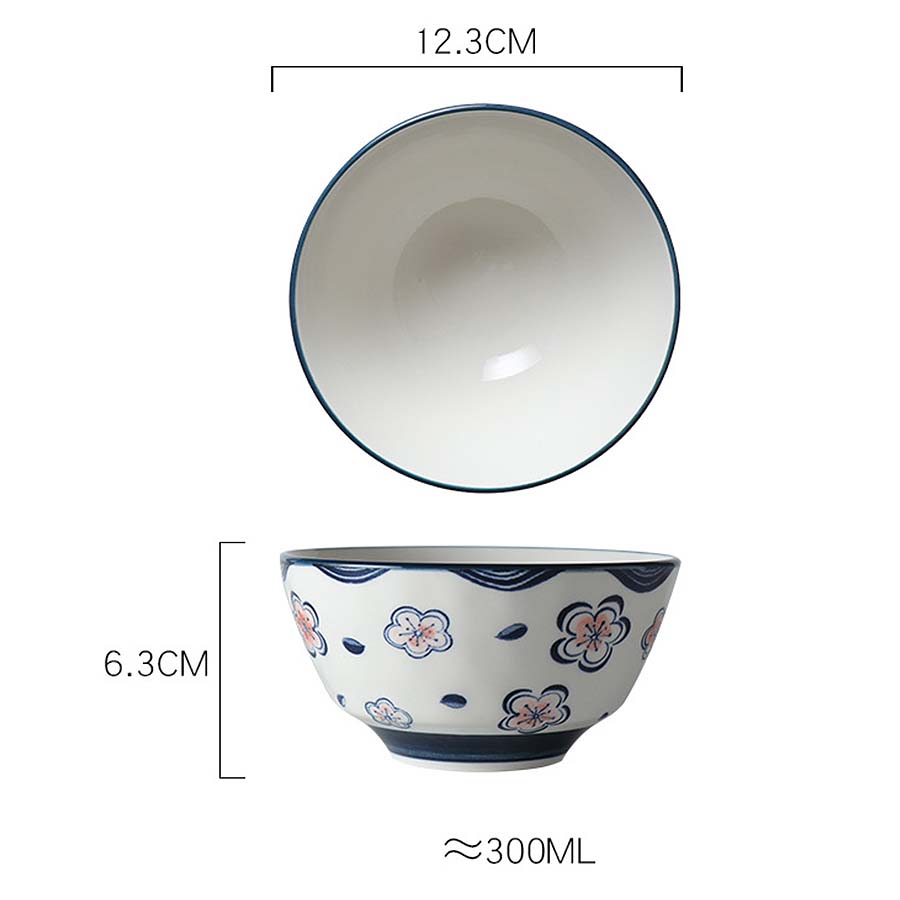 Bát Ăn Cơm Bằng Sứ, Bát Sứ Phong Cách Nhật Bản BAT050