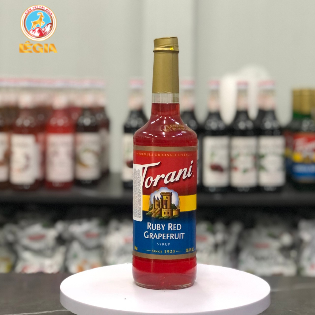 SIRUP TORANI BƯỞI HỒNG 750ML - TORANI RUBY RED GRAPEFRUIT SYRUP