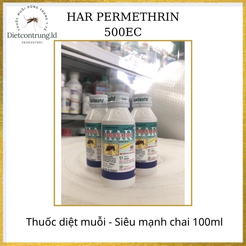 [ Thuốc diệt muỗi Har Permerinusa 500Ec - chai 100ml ]