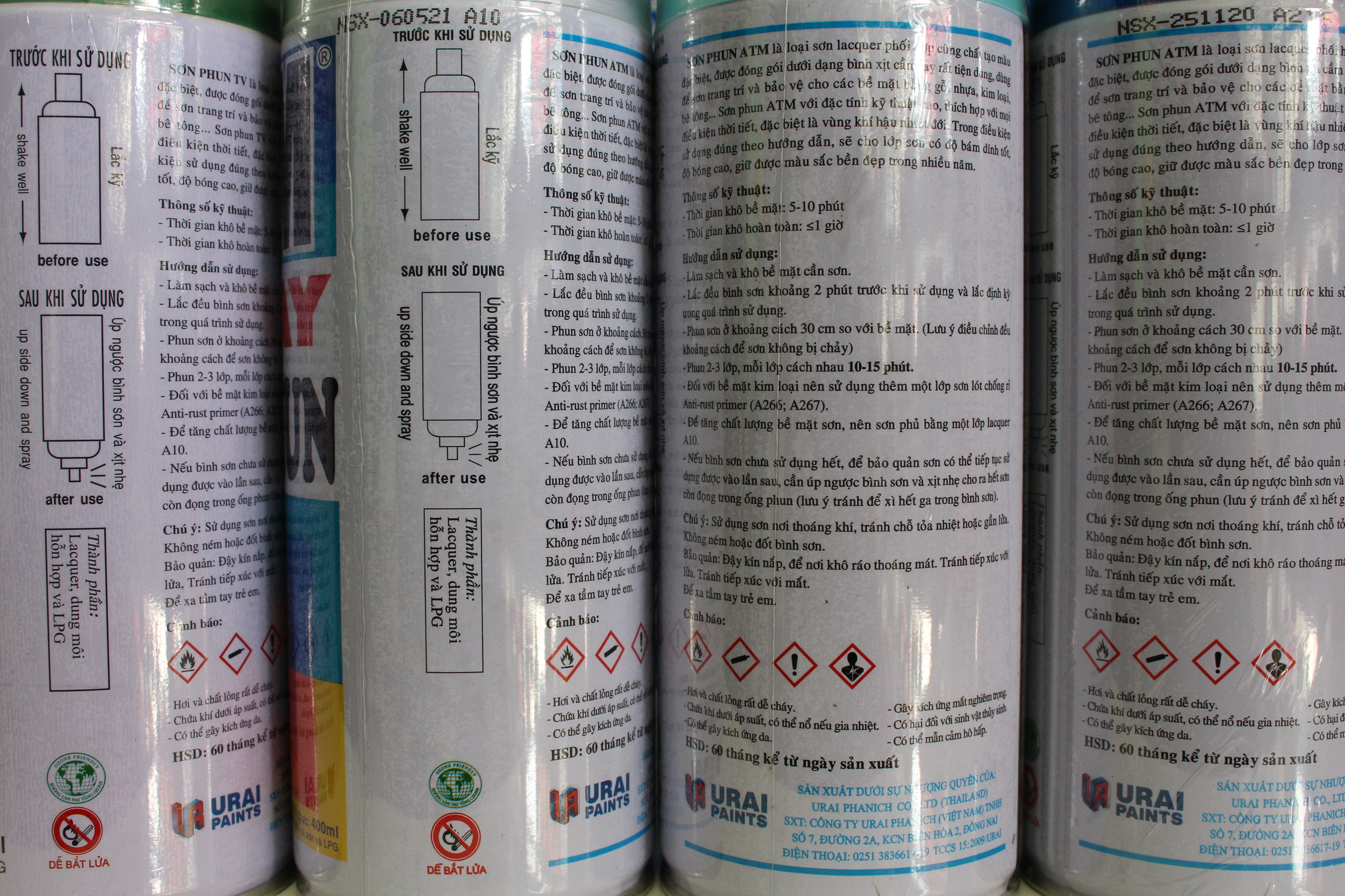 [HCM]Sơn Phun ATM SPRAY 400ml chính hãng nhiều màu chọn lựa, ..