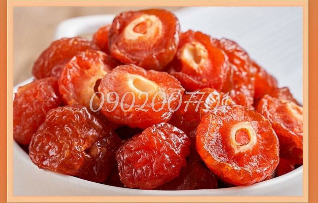 500g Mứt đào chẻ- Mứt anh đào thơm ngon - đồ ăn vặt miễn phí ship
