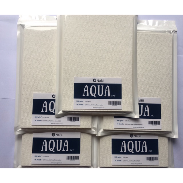 Giấy vẽ Nabii Aqua Fat khổ A5(13.5*19cm)