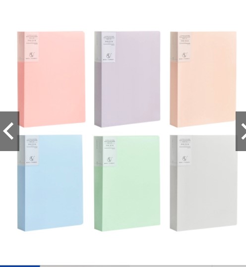 Bìa nhựa , File lá Clear Book A4 8 màu Molandi đủ loại 20/30 lá