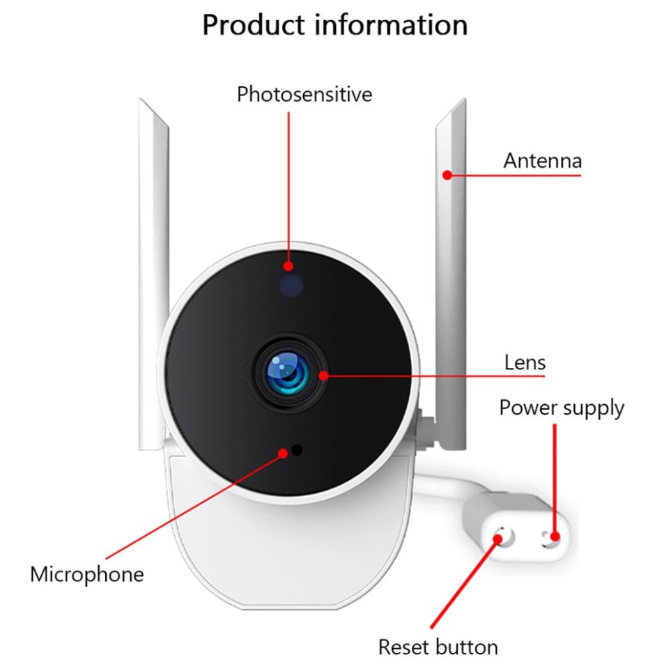 Camera Xiaovv outdor 180° version XVV-1120S-B2 độ phân giải 1080p