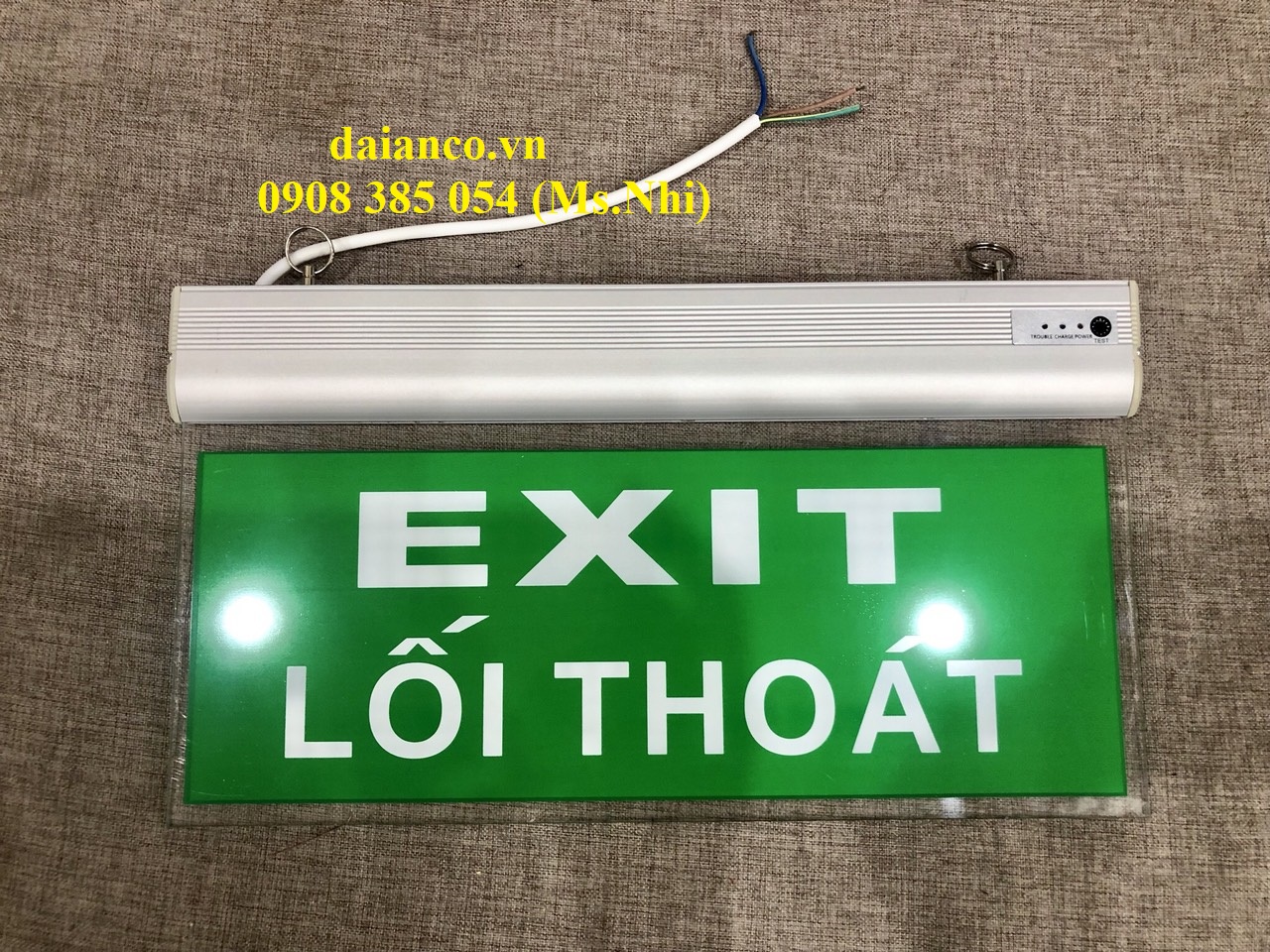 Biển Chỉ Dẫn Thoát Nạn Hai Mặt Exit Lối Thoát YF-1019 (YF2- 0ELT-1019)