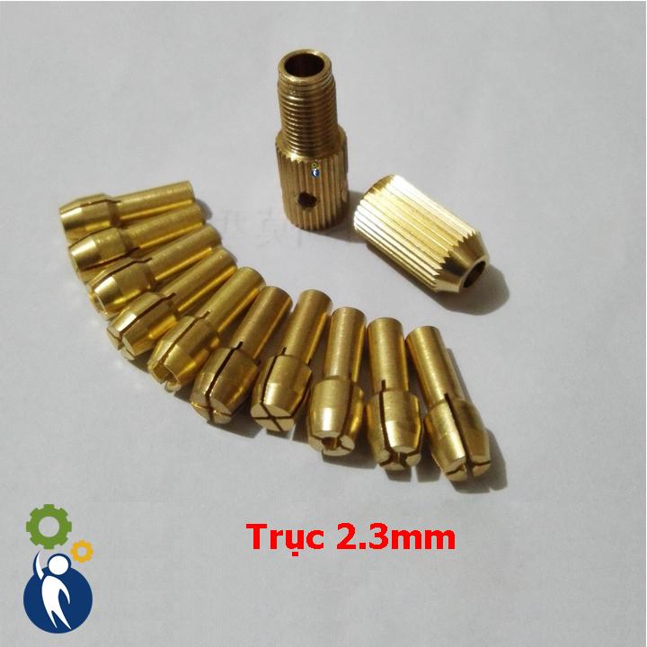 Bộ 10 đầu kẹp mũi khoan trục 2.3mm