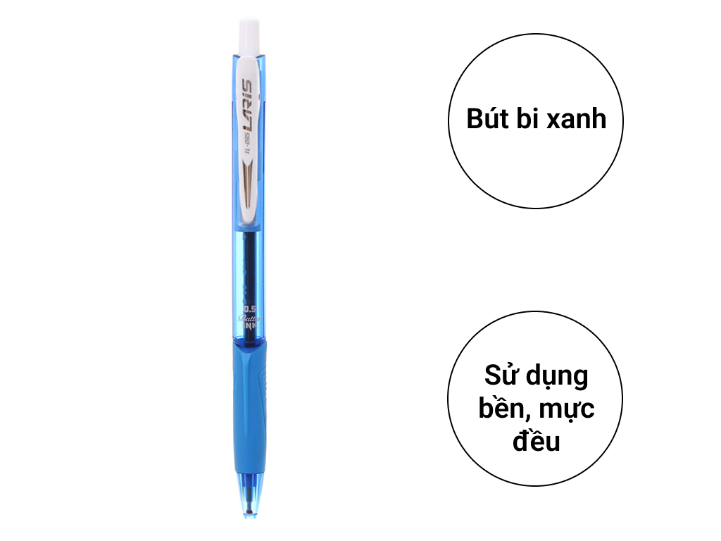 Ship hoả tốc - HỘP 20 cây bút bi Laris Thiên Long TL-095 ngòi 0.5mm - ByLy Store