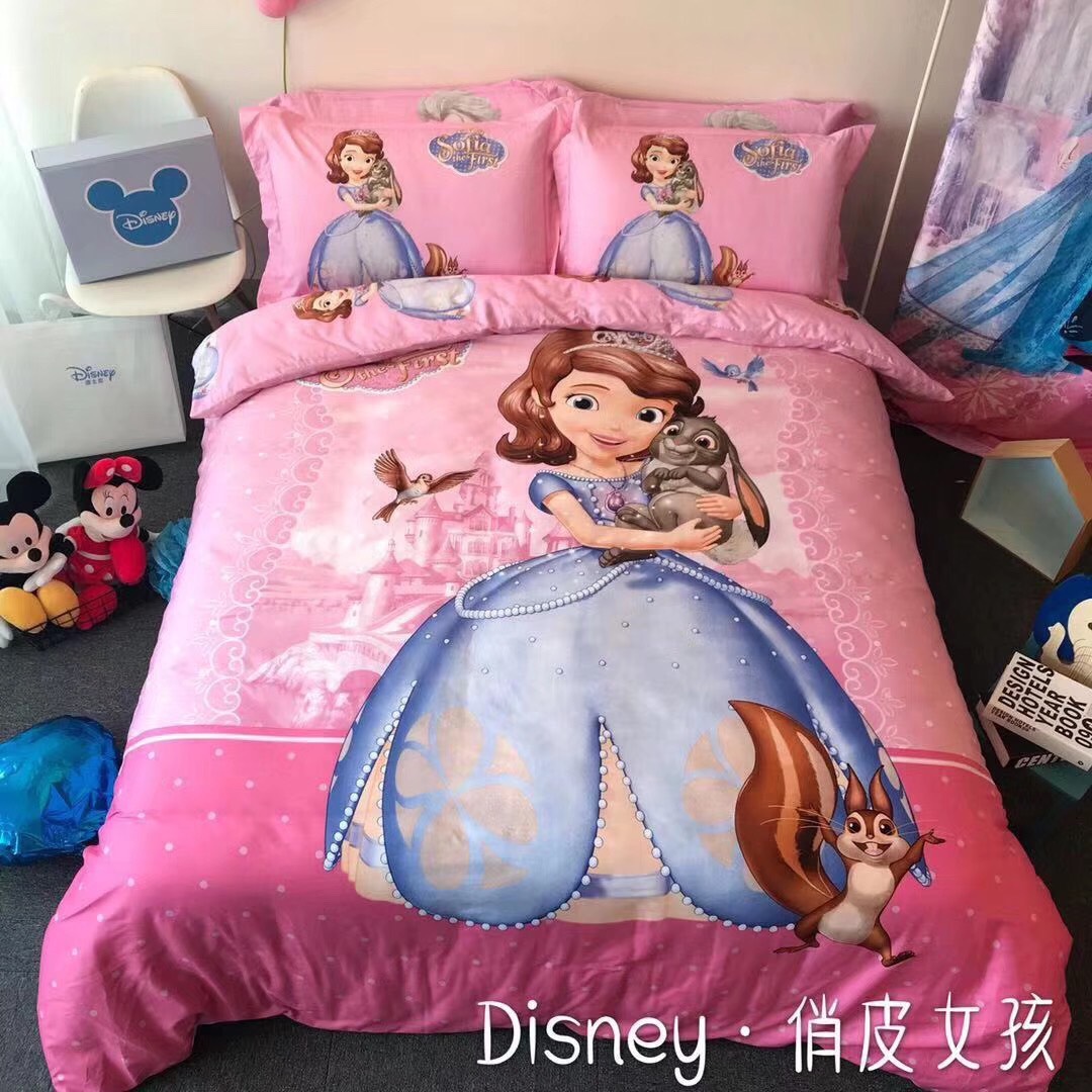Bộ chăn ga gối cotton Elsa (vỏ chăn, ga, vỏ gối)