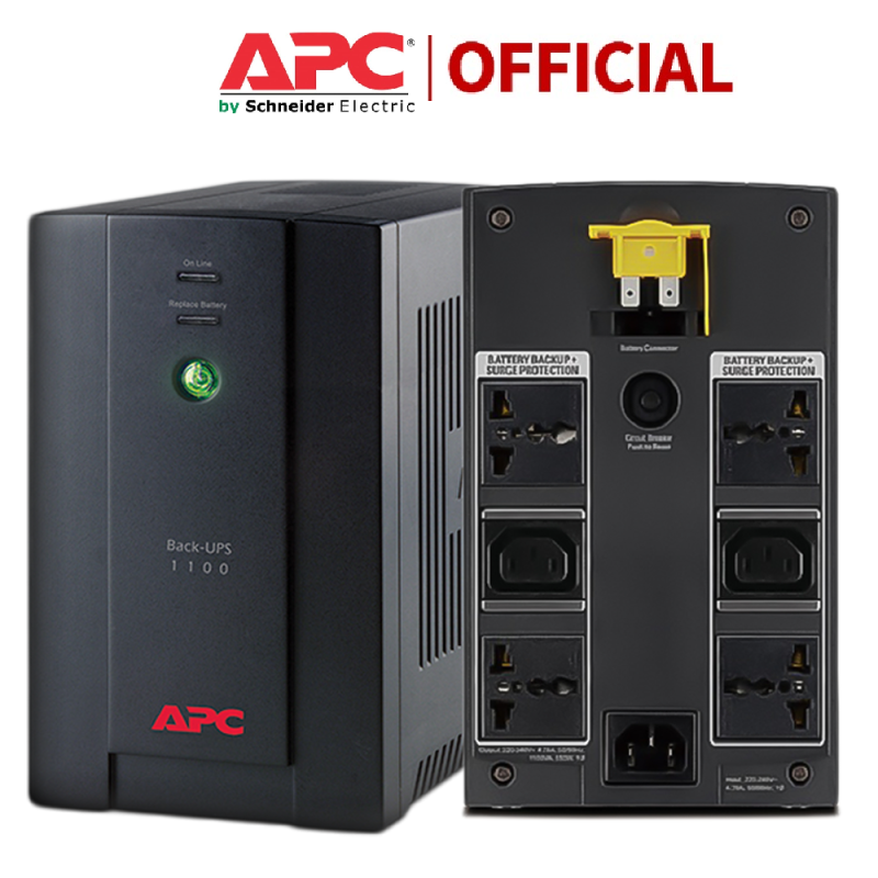 Bảng giá [Có bình, Bh 2 Năm] Bộ lưu điện APC BX1100LI-MS Back-UPS 1100VA, 230V, AVR, Universal and IEC Sockets - Hàng chính hãng Phong Vũ