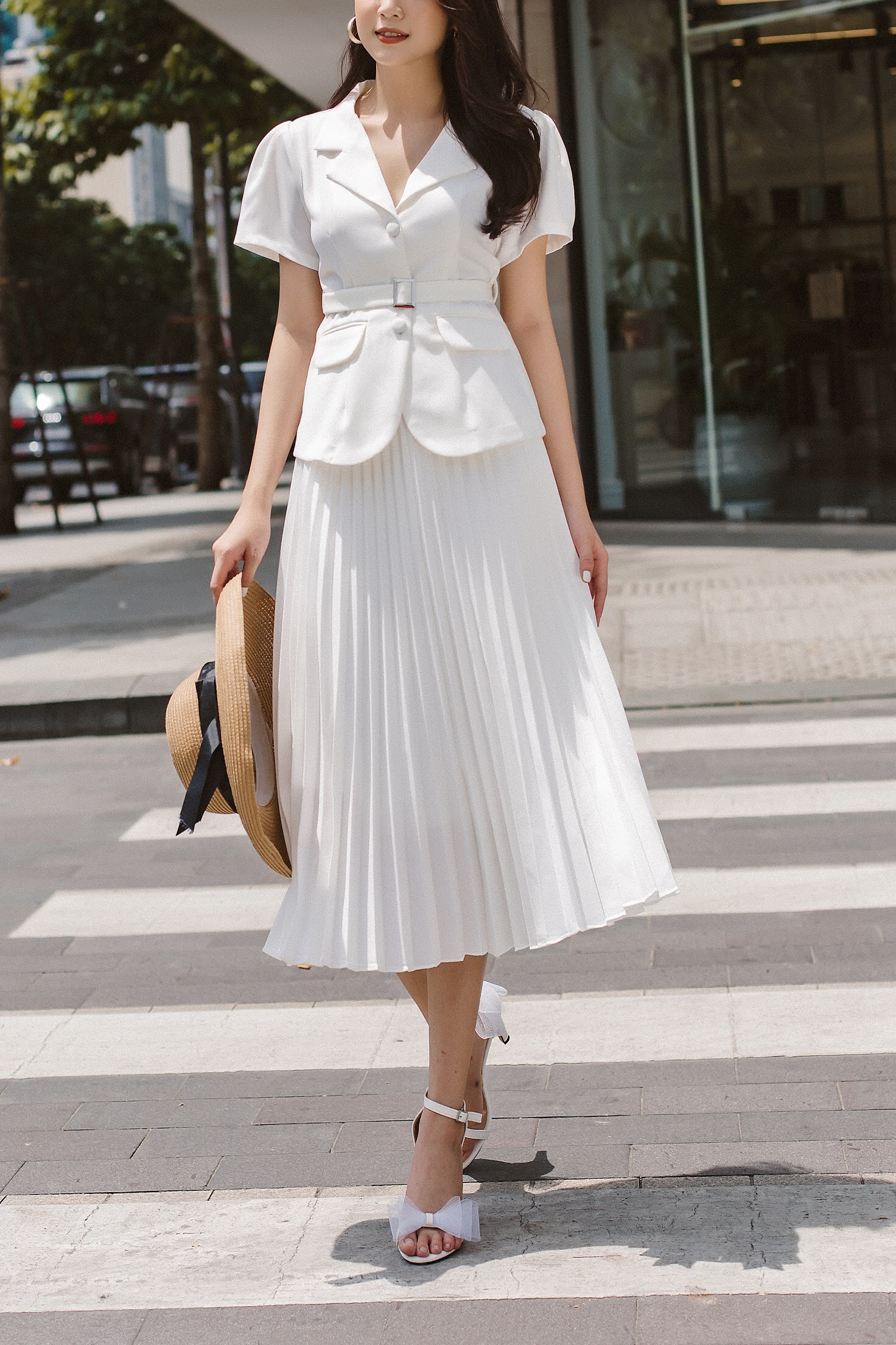 CLOTHESRACK - Chân váy lụa dập ly