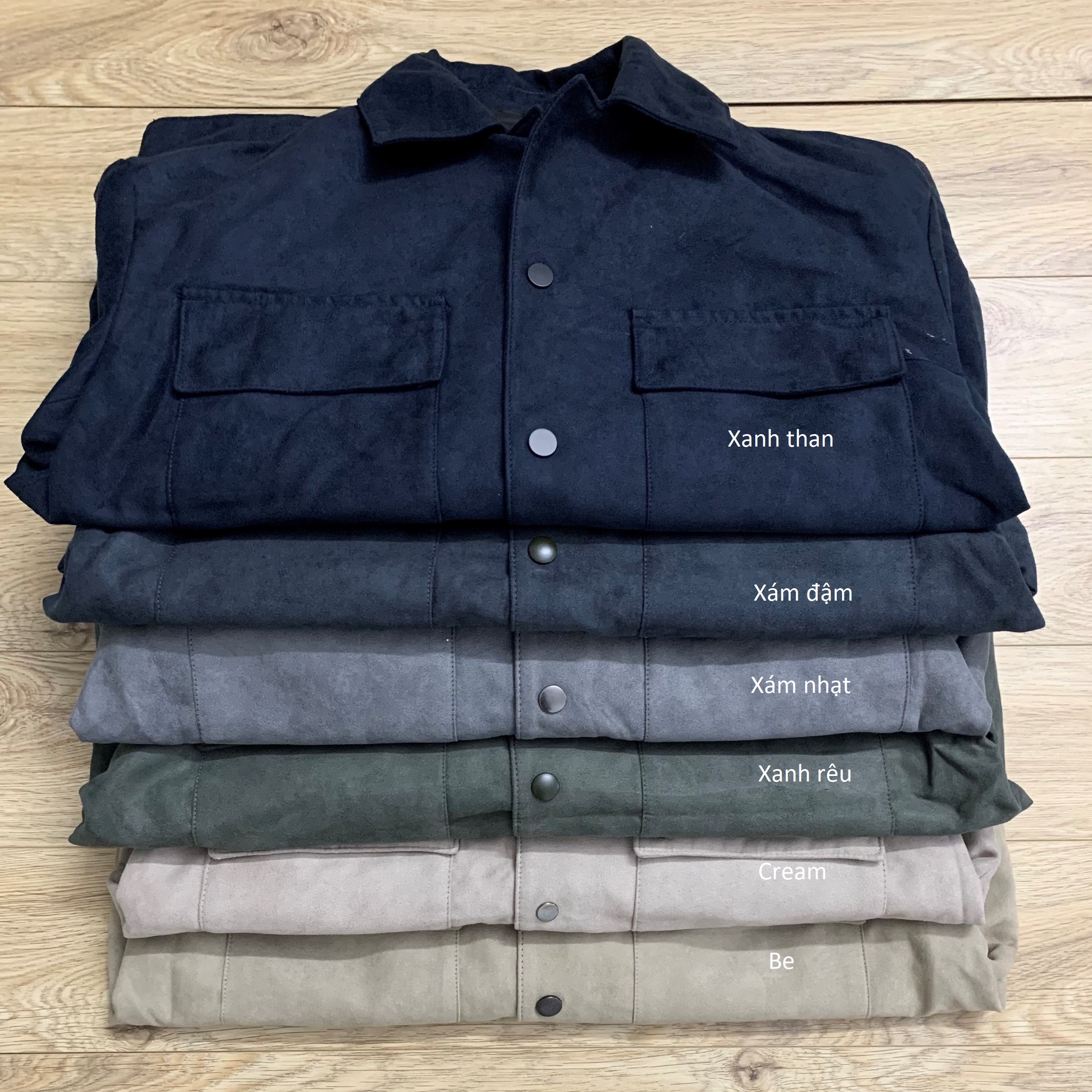 Áo khoác da lộn Spao