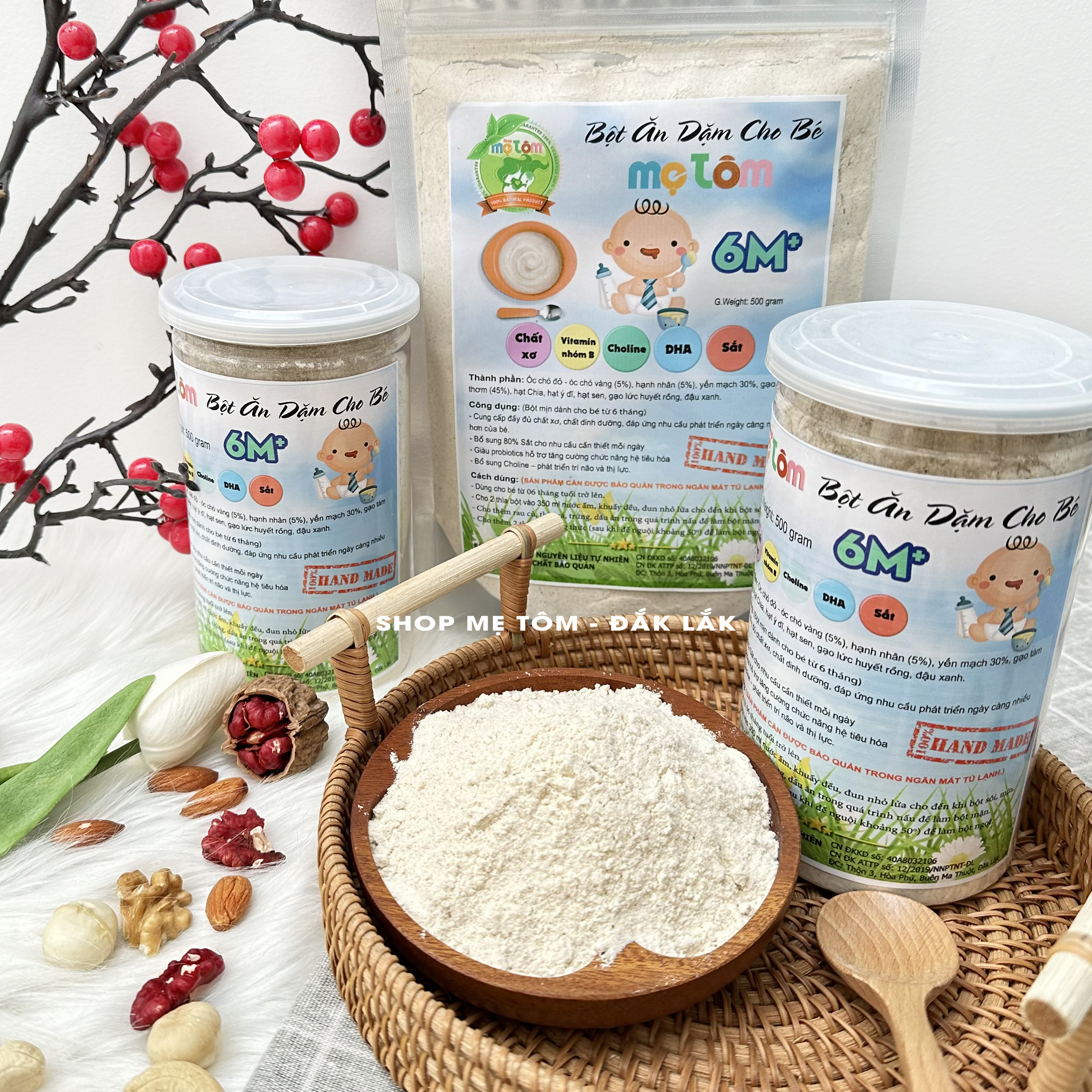[500Gr] BỘT CÁN VỠ NẤU CHÁO CHO BÉ TỪ 8 THÁNG TUỔI