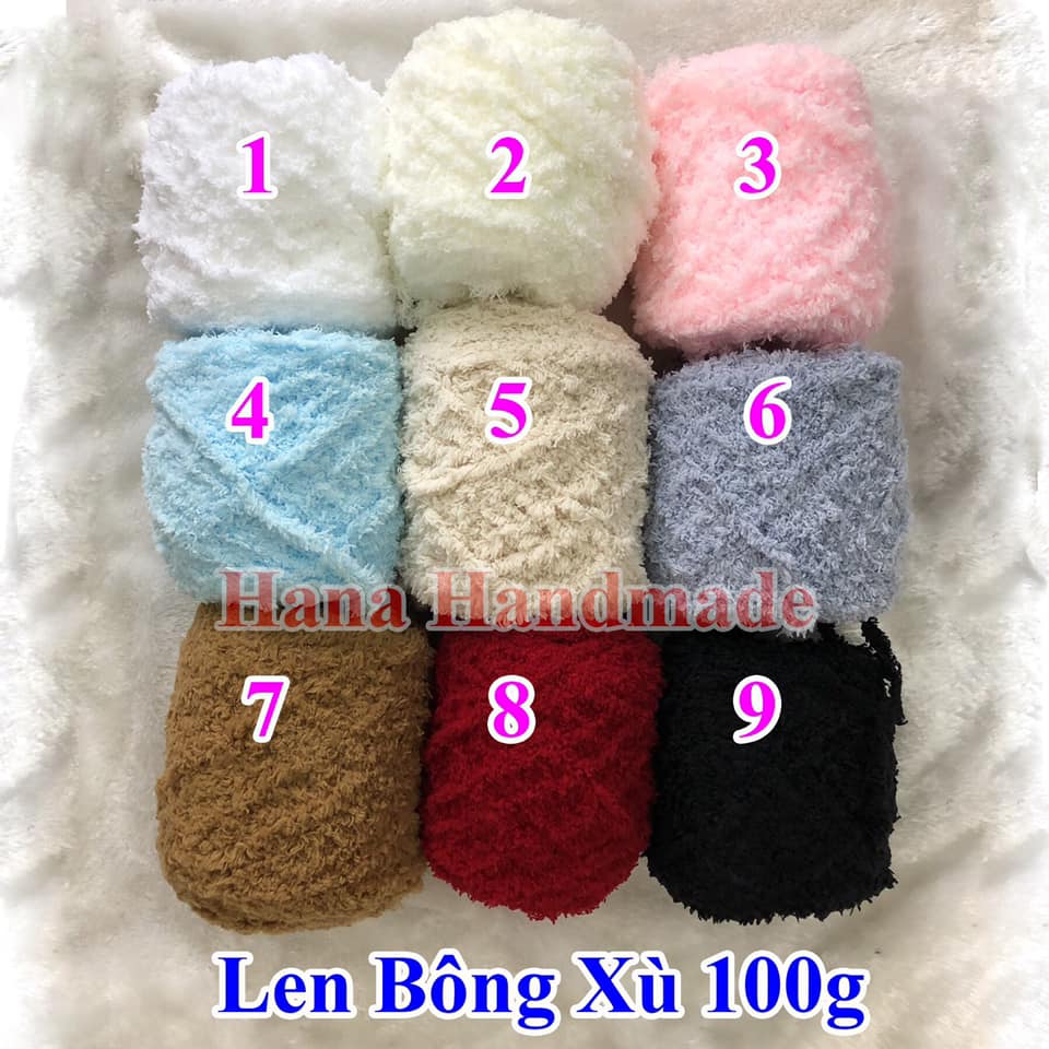 Len Bông Xù 100g (30k/cuộn)