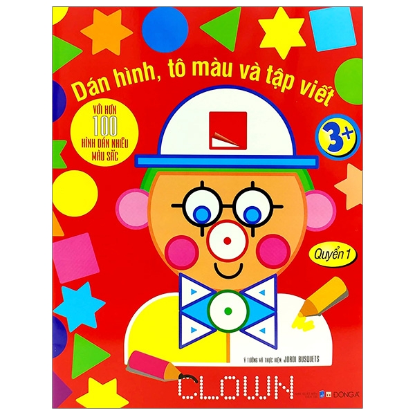 Fahasa - dán hình, tô màu và tập viết - quyển 1