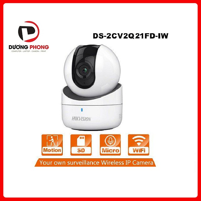 [ Tặng thẻ nhớ 32GB] Camera IP Hikvision DS-2CV2Q21FD-IW 2 MP  - Xoay 360