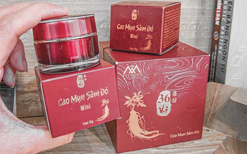 Cao mụn sâm đỏ 36 vị