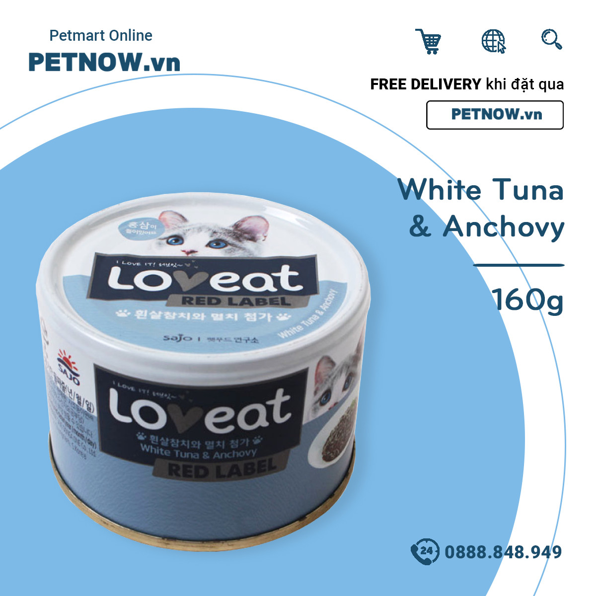 Combo Pate mèo LoveEat 160g Korea - 24 lon