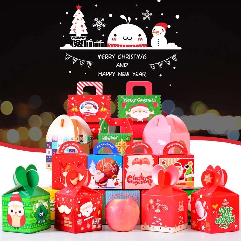 Hộp đựng quà Noel, Hộp đựng kẹo noel cho học sinh nhân dịp giáng sinh