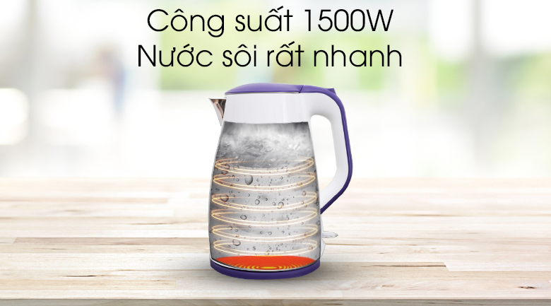 Bình siêu tốc Supor 1.7 lít SWF17S20AVN