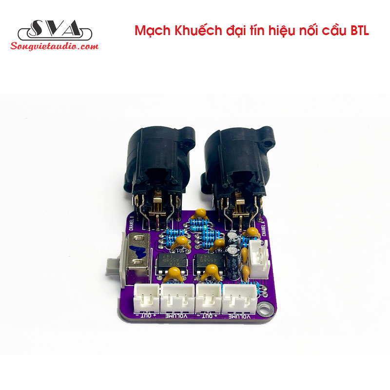 MẠCH KHUẾCH ĐẠI TÍN HIỆU NỐI CẦU BTL - tím