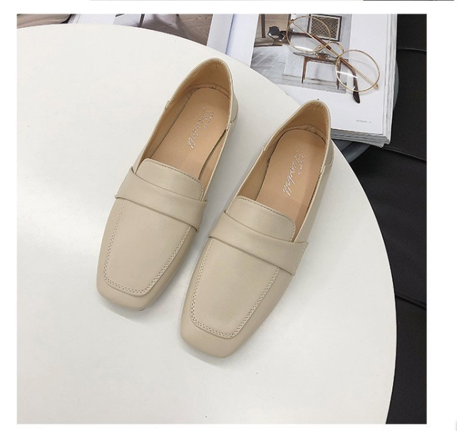 GIÀY b45 BÚP BÊ ĐEN DA SẦN CC