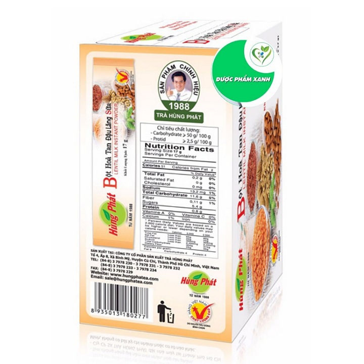 BỘT HÒA TAN ĐẬU LĂNG SỮA - HÙNG PHÁT