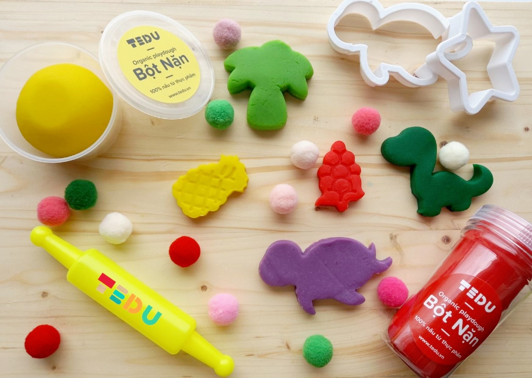 Bột Nặn Đất Nặn An Toàn TEDU (140gr)