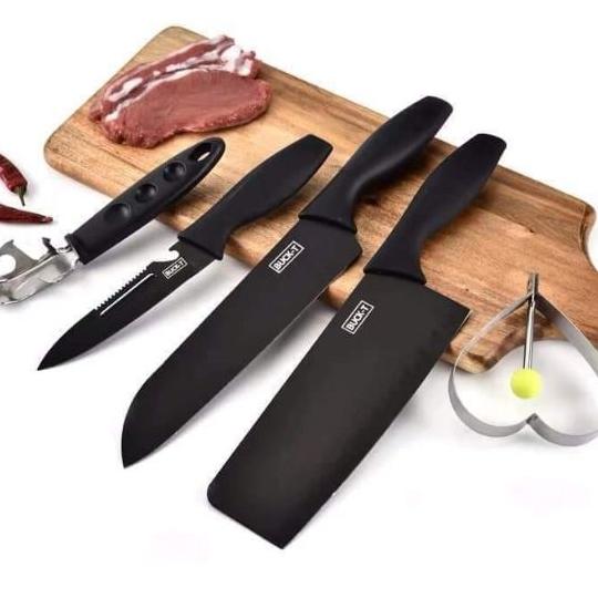 Bộ dao 5 món màu đen Buck Black