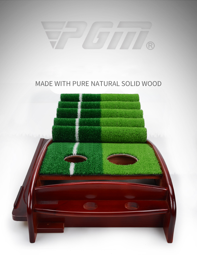 Thảm Tập Putting Golf - PGM Pine Wood Golf Putting Trainer