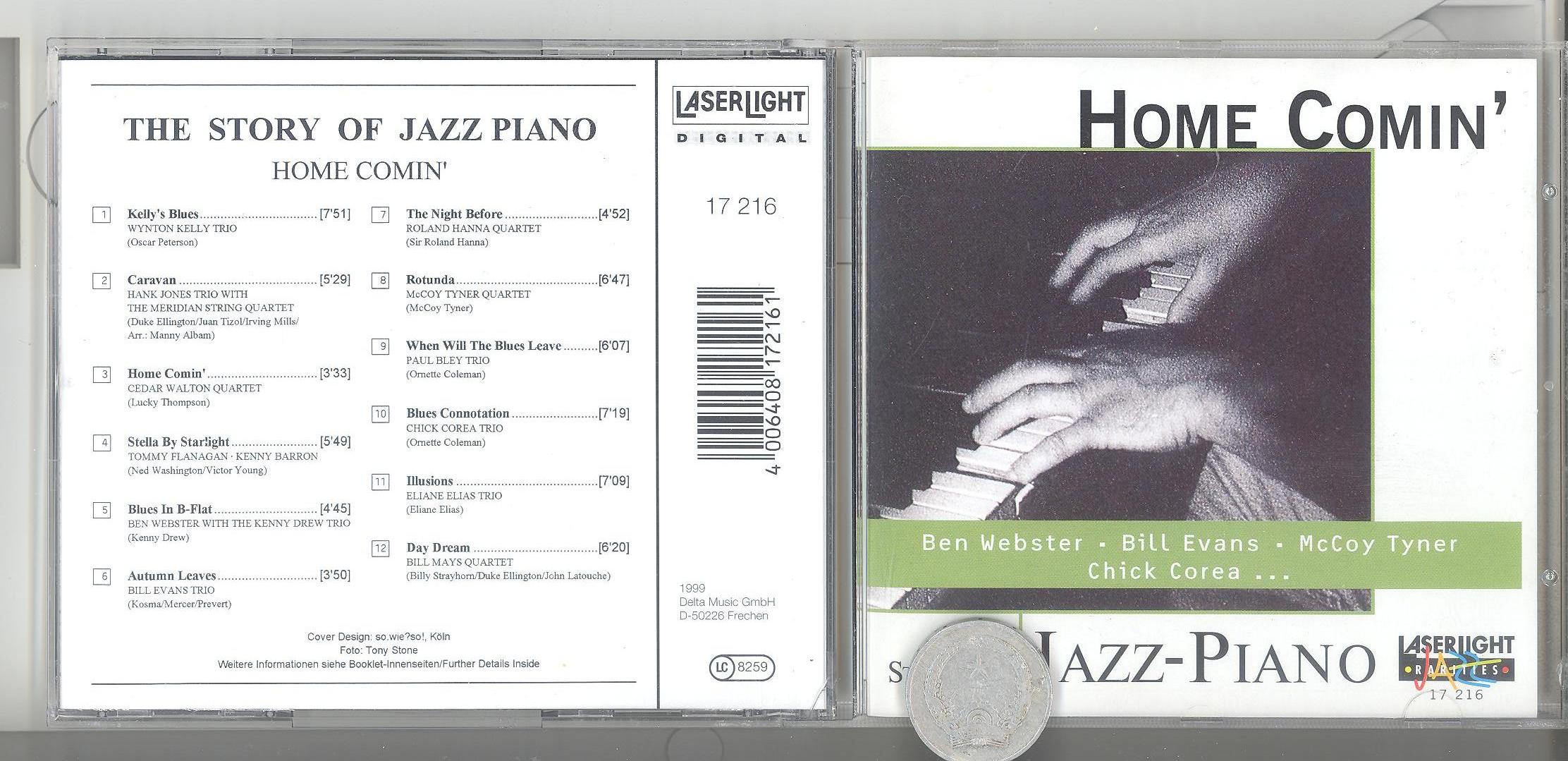 Stereomate - đĩa nhạc - cd gốc: home comin': the story of jazz piano