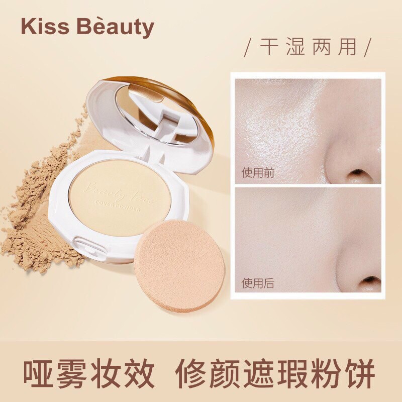 Phấn phủ 2 tầng Kiss Beauty Coverage Powder