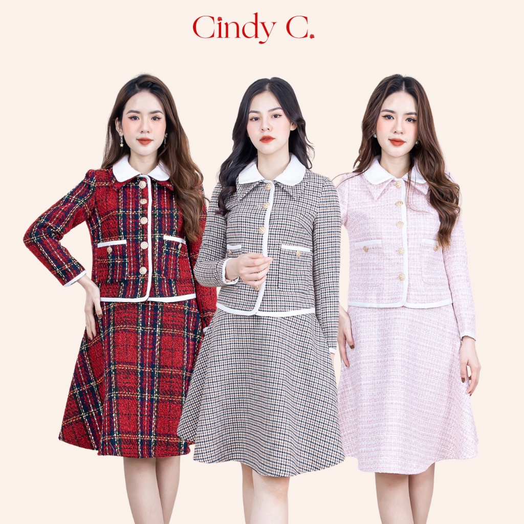Mã BMLT35 giảm đến 35K đơn 99K Set Áo khoác và chân váy Everly CINDY C