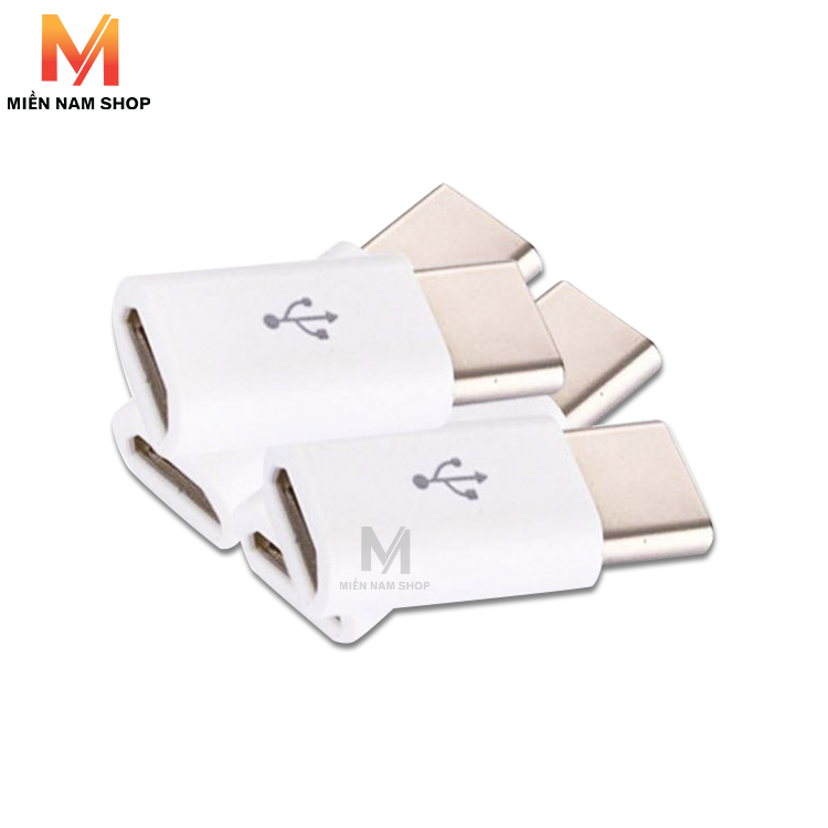 Combo 4 cái đầu chuyển đổi chân Micro USB sang Type C