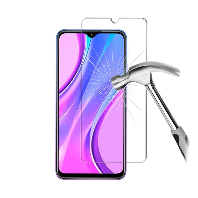 Kính cường lực trong suốt cho Xiaomi Redmi 9 (Kèm miếng lau)