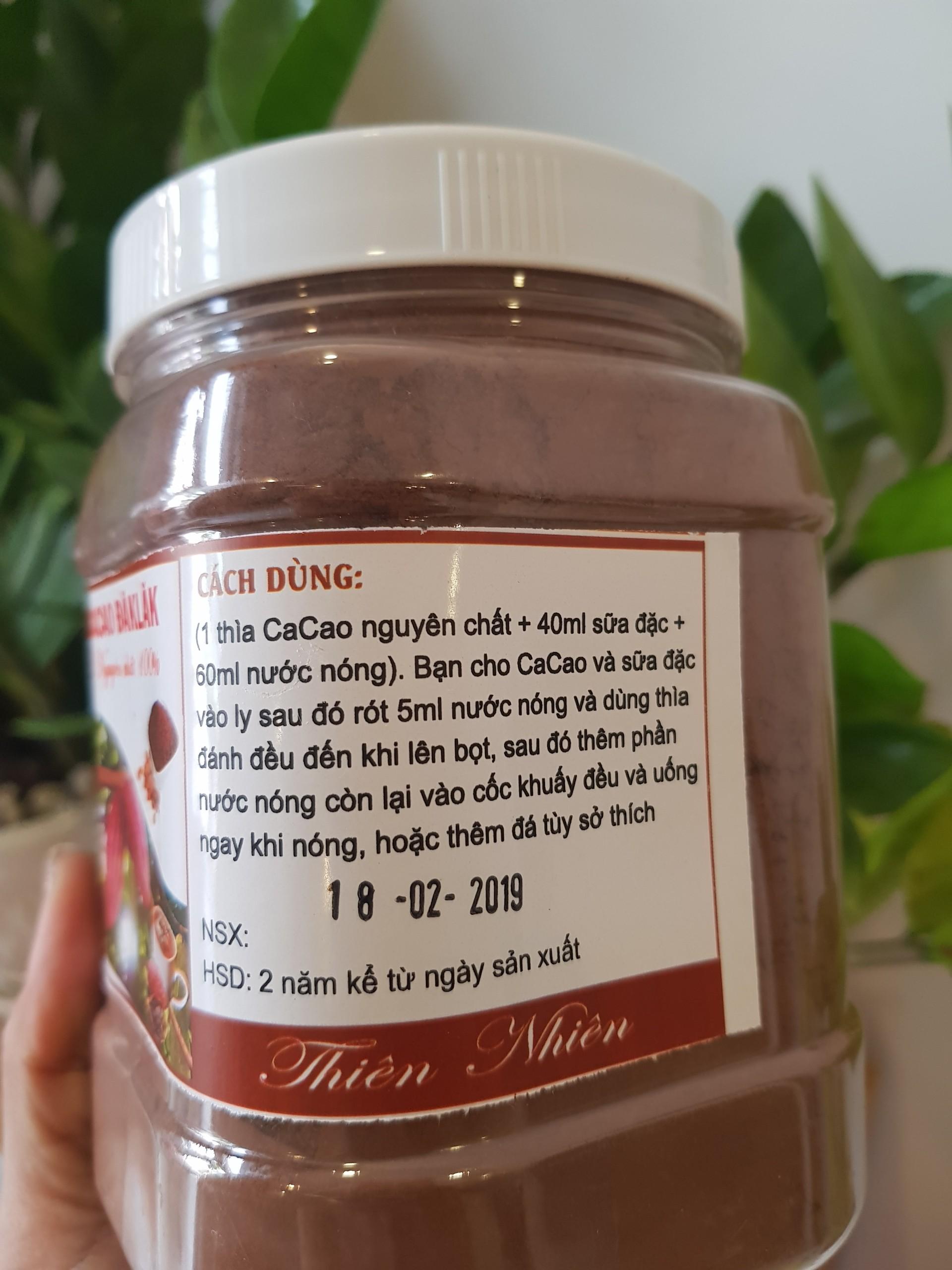 [HCM]Bột ca cao nguyên chất 100% từ Đăk Lăk 500g