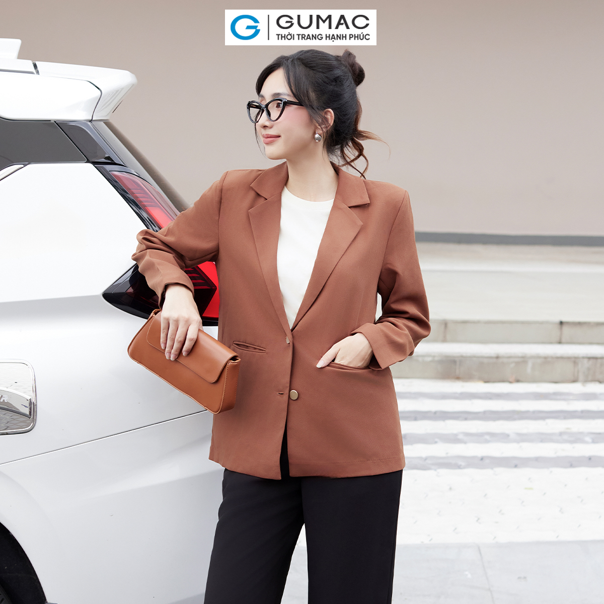 Áo blazer dáng rộng thời trang gumac lowe0306