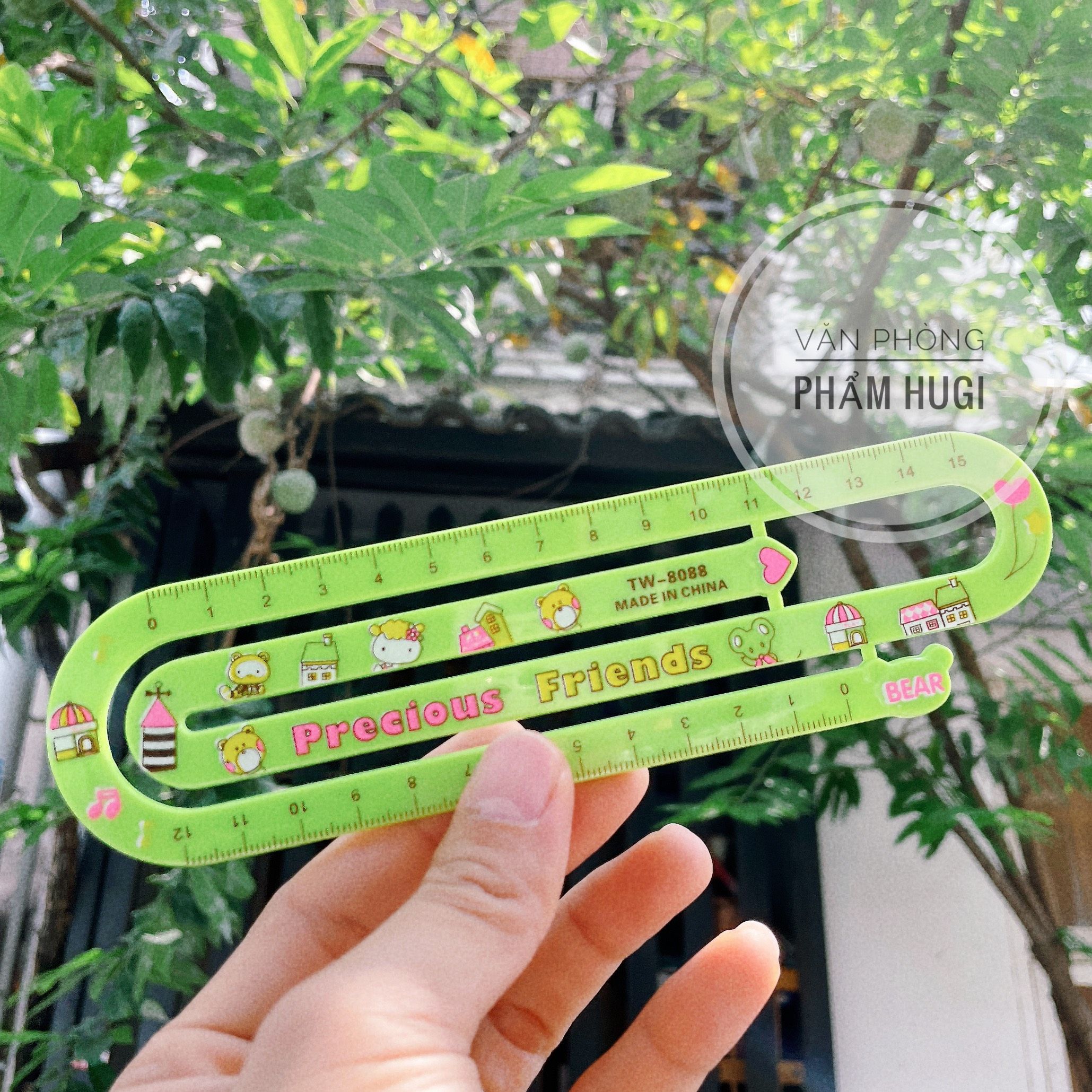 Straightedge plastic hard 15cm cute designs (tw-8088)