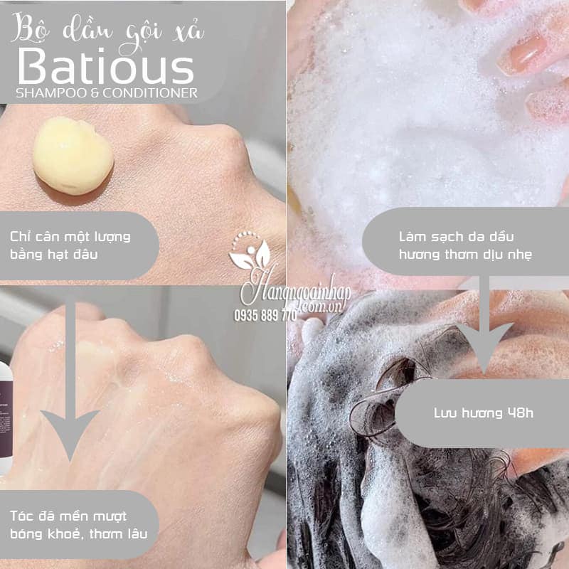 [Batious]Batious Professional Shampoo and Conditioner Set for Salon (with Vat)