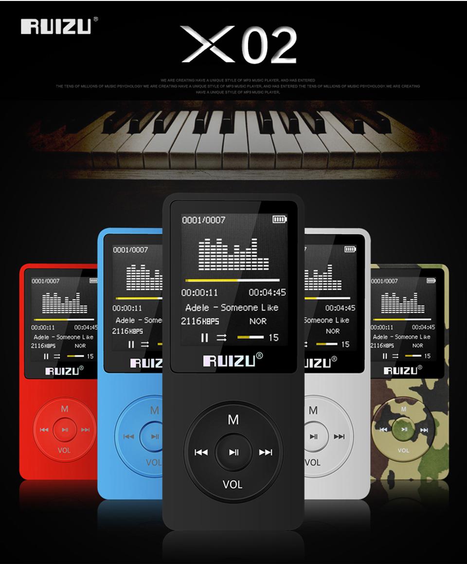 Máy Nghe Nhạc Hifi Mp3 Ruizu X02