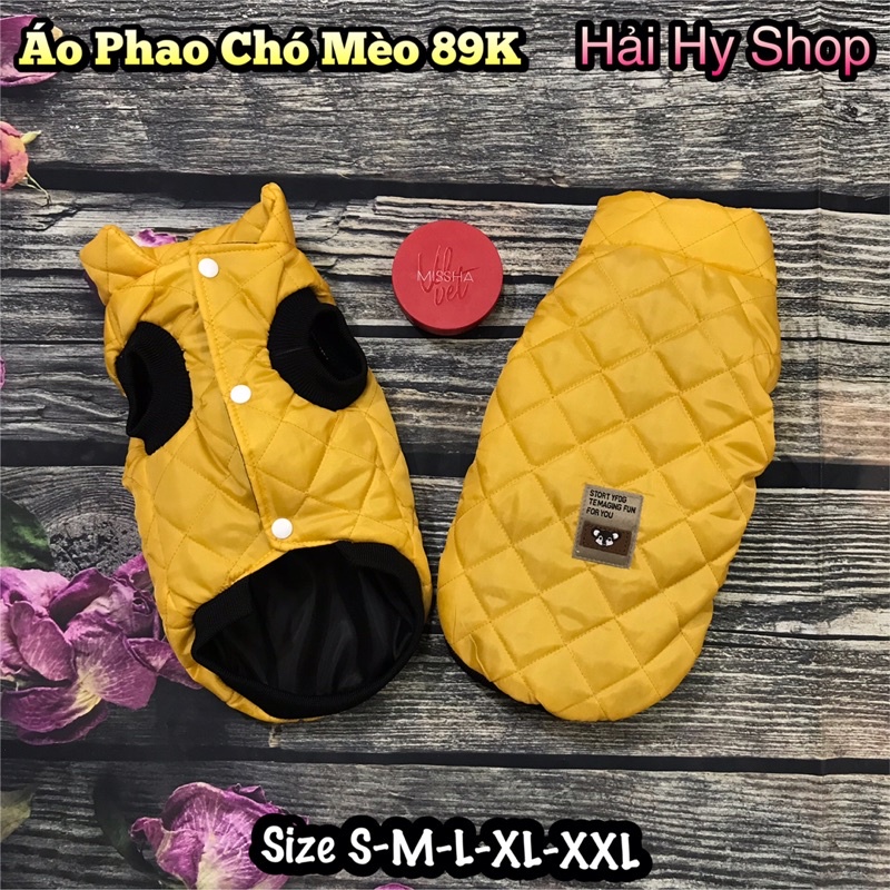 Áo Phao cho Chó Mèo cực ấm [CÓ SỈ]