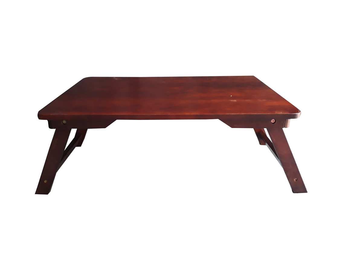 [HCM]Bàn trà chân thang 70x50x28cm bằng gỗ (Nâu)