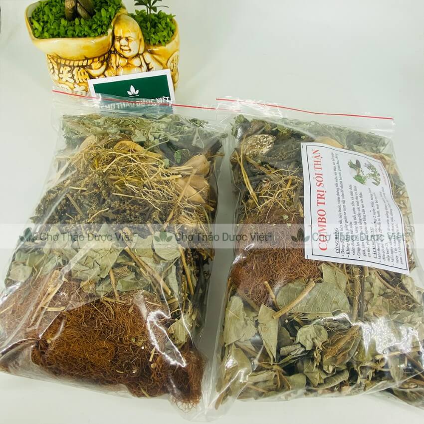 3 Set Sỏi thận, sỏi tiết niệu, tiểu rắt, tiểu buốt (1 gói dùng trong 2 ngày) - Chợ thảo dược việt