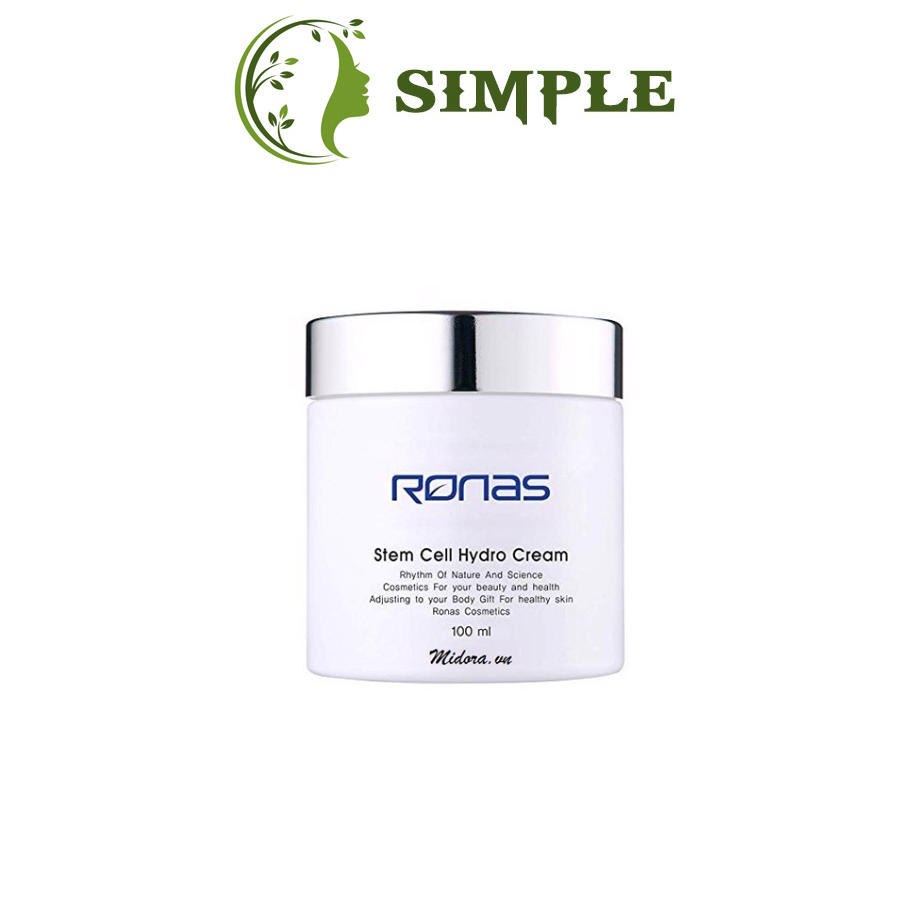 Kem tế bào gốc ronas-ronas stem cell hydro cream 100ml kem dưỡng ẩm trăng sáng da.